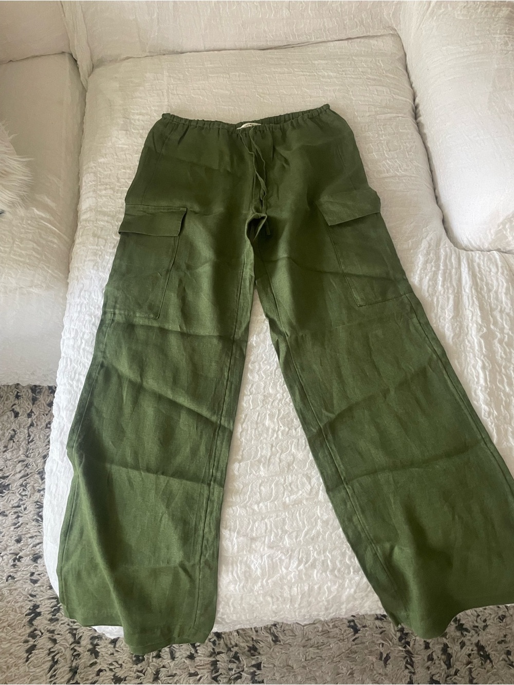 l*space Olive Green Elastic Waist Pants